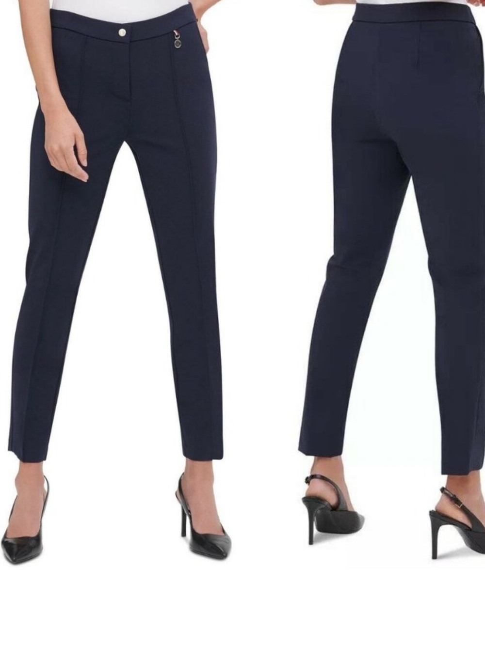 Tommy Hilfiger Blue and Silver Stretchy Pants